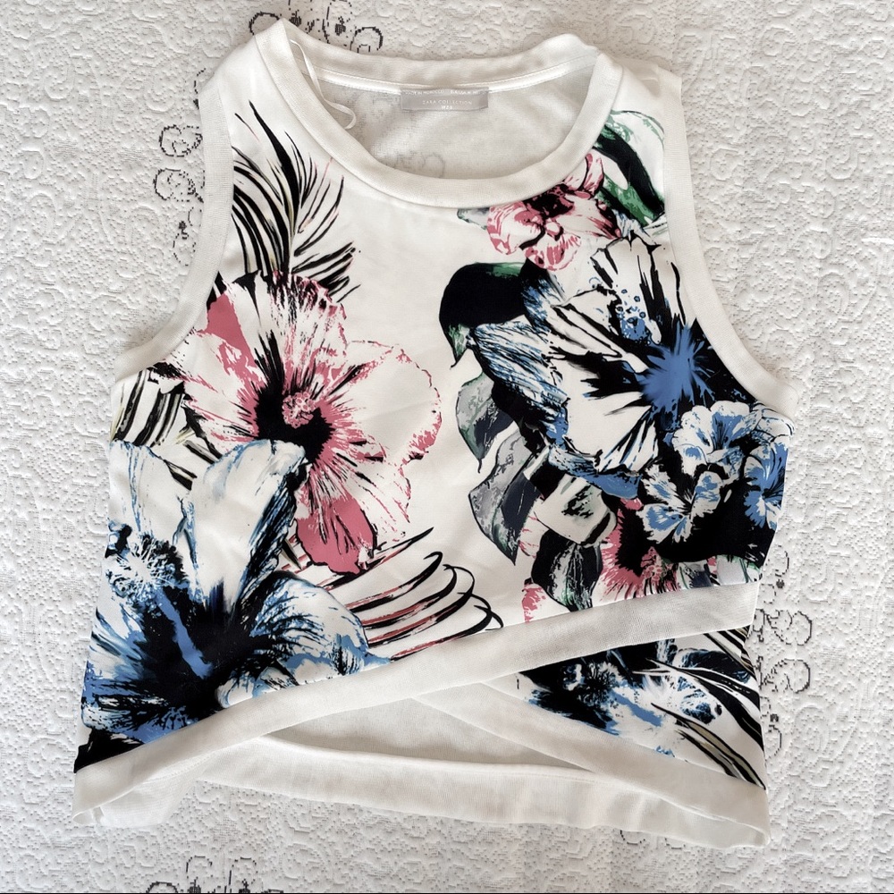 Zara crop top Size M
